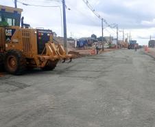 PR-160 obra de ampliação em Imbaú