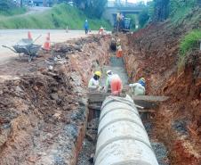 PR-160 obra de ampliação em Imbaú