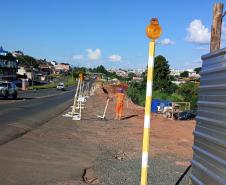 PR-160 obras da nova trincheira em Telêmaco Borba