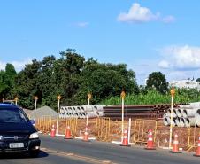 PR-160 obras da nova trincheira em Telêmaco Borba
