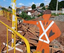 PR-160 obras da nova trincheira em Telêmaco Borba