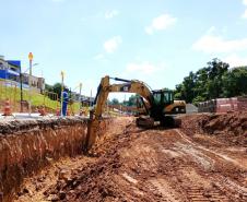 PR-160 obras da nova trincheira em Telêmaco Borba