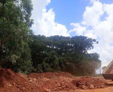 PR-160 Telêmaco Borba serviços iniciais da nova trincheira