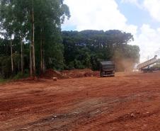 PR-160 Telêmaco Borba serviços iniciais da nova trincheira