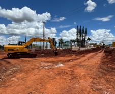 Obras do novo Trevo do Catuaí, em Maringá