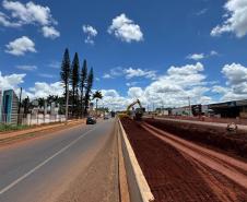 Obras do novo Trevo do Catuaí, em Maringá