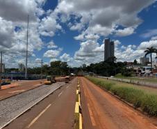 Obras do novo Trevo do Catuaí, em Maringá