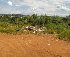 Lixo descartado na faixa de domínio de rodovias estaduais