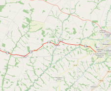 Mapa do trecho da PR-218 entre Paranavaí e Amaporã