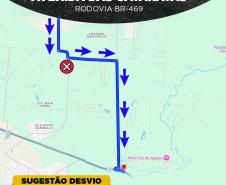 Rota alternativa para usuários