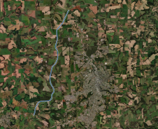 Mapa do lote 2 do Contorno Noroeste de Pato Branco