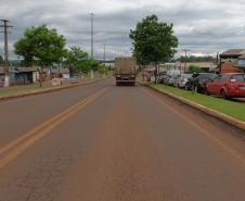 Trecho da PR-473 onde a passarela será instalada