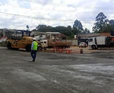 PR-160 serviços de adequação no trecho urbano em Imbaú