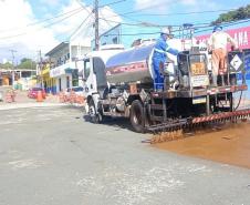 PR-160 serviços de adequação no trecho urbano em Imbaú