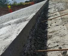 PRC-466 em Guarapuava - primeiras placas de concreto da nova pista