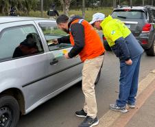 Blitz educativa do Maio Amarelo em Guarapuava