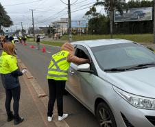 Blitz educativa do Maio Amarelo em Guarapuava