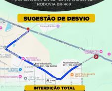 Croqui desvio pela Rua Carmen Gatti