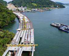 Ponte de Guaratuba chega a 55% de execução