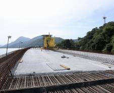Ponte de Guaratuba chega a 55% de execução