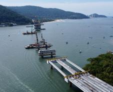 Ponte de Guaratuba chega a 55% de execução