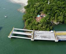 Ponte de Guaratuba chega a 55% de execução