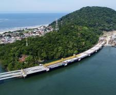 Ponte de Guaratuba chega a 55% de execução