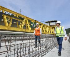 Ponte de Guaratuba chega a 55% de execução