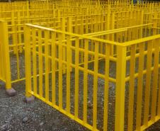 Pré-fabricação de peças no canteiro de obras
