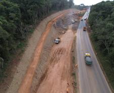 PRC-466 obras de duplicação entre Guarapuava e Palmeirinha
