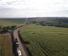 Pavimentação da estrada entre Ramilândia e Santa Helena