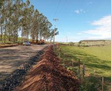 Pavimentação da estrada entre Ramilândia e Santa Helena