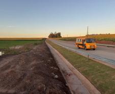 PR-180 entre Goioerê e Quarto Centário com concretagem quase concluída