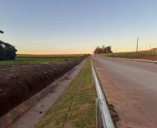 PR-180 entre Goioerê e Quarto Centário com concretagem quase concluída