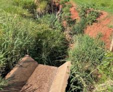 PR-685 em Tamboara - dispositivos de drenagem danificados