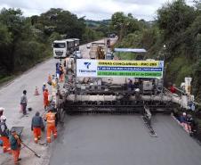 PRC-280 final da concretagem entre Clevelândia e Pato Branco