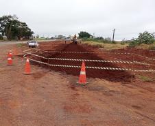 PR-445 início serviços do viaduto de Lerroville