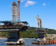 Ponte de Guaratuba chega a 70%