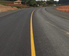 PR-160 entre Imbaú e Reserva no final da obra anterior