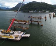 Última estaca da Ponte de Guaratuba