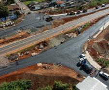 PR-160 obras da nova trincheira em Telêmaco Borba
