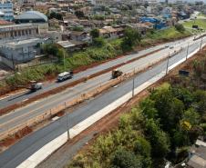 PR-160 obras da nova trincheira em Telêmaco Borba