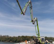PR-317 obra de recuperação da ponte do Rio Ivaí entre Floresta e Engenheiro Beltrão