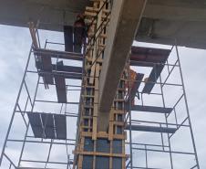 PR-317 obra de recuperação da ponte do Rio Ivaí entre Floresta e Engenheiro Beltrão