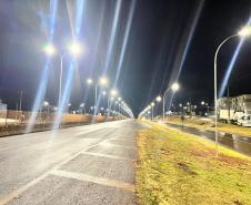PRC-466 em Guarapuava - recuperação da iluminação pela Prefeitura de Guarapuava