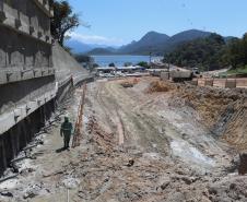 Obras da ponte de Guaratuba e acessos