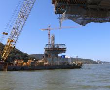 Obras da ponte de Guaratuba e acessos
