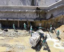 Obras da ponte de Guaratuba e acessos