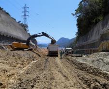 Obras da ponte de Guaratuba e acessos