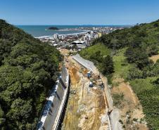 Obras da ponte de Guaratuba e acessos